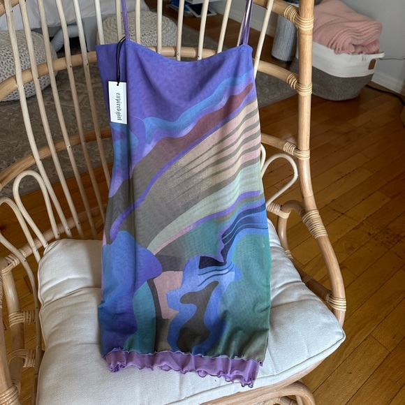 NWT Expired Girl X Heeyajenny 2 Way Mesh Midi Dress - Picture 2 of 5